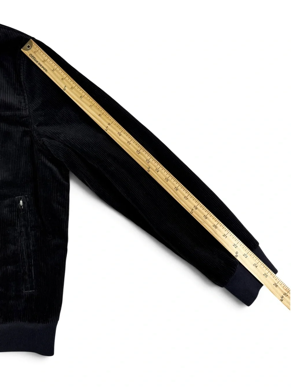 J.Crew Dark Navy Corduroy Bomber Jacket Plaid Wool Lined Men’s Medium NWT